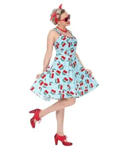 50'ies Rock'n Roll Kleid Mit Petticoat -Günstiger Karneval Universum Shop 50er jahre rockn roll kleid petticoat kostuem 50er jahre kostuem mottoparty kostuem 36593 03