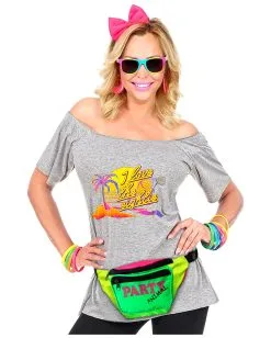 80er Jahre Gürteltasche -Günstiger Karneval Universum Shop 80er jahre bauchtasche 80ies guerteltasche 80ies belt bag 38498 03