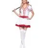 Baseball Schätzchen Kostüm Large 1 Baseball Schätzchen Kostüm Large -Günstiger Karneval Universum Shop baseball schaetzchen premium kostuem cheerleaderin verkleidung fasching usa ballsport kostuem karneval 15976
