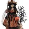 Beleuchtete Geisterhexe Aus Dem Märchenwald 54cm -Günstiger Karneval Universum Shop beleuchtete maechenhexe aus dem geisterwald lighted haunted trail witch on base halloween deko 54767 01