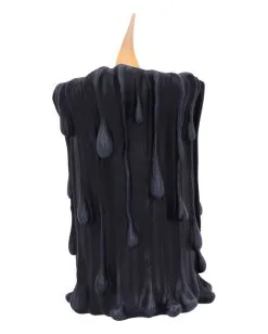 Schwarze Magie LED Kerze 19cm -Günstiger Karneval Universum Shop black magic led kerze black magic led candle halloween deko gothic deko 54011 03