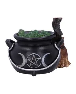 Brodelnder Hexenkessel Deko Mit LED 14,5cm -Günstiger Karneval Universum Shop blubbernder hexenkessel mit led licht bubbling cauldron decoration halloween und gothic wohnungsdeko 52420 3