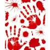 Blutige Hände & Blutspritzer Fenstersticker -Günstiger Karneval Universum Shop blutige haende und blood splatter fenstersticker blutige hanede und blutspritzer fensterfolie halloween deko..51262 01