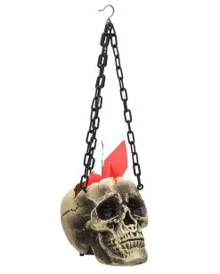 Totenkopf LED Flammenschale -Günstiger Karneval Universum Shop brennende totenschaedel laterne schaedellaterne mit licht und bewegungseffekt skull with flame 37865 02