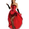 Rot-Schwarzes Burlesque Kleid Betty