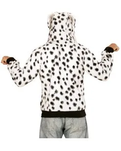 Dalmatiner Jacke Als Kostüm -Günstiger Karneval Universum Shop dalmatiner kostuem jacke mit kapuze dalmatian costume hoodie tierkostuem 54509 04
