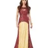 Drachen Königin Kostüm Rot-gold -Günstiger Karneval Universum Shop drachen prinzessin kostuem rot gold fantasy kostuemkleid faschingskostuem khaleesi 36131 1