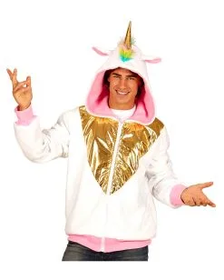 Einhorn Jacke Mit Kapuze -Günstiger Karneval Universum Shop einhorn jacke mit kapuze fuer maenner einhorn kostuem fuer fasching bild3 27150