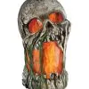 Flammeneffekt Moder Totenschädel Deko -Günstiger Karneval Universum Shop flammeneffekt horror totenschaedel deko halloween und horror deko halloween skull animated prop 53548