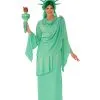 Freiheitsstatue Frauenkostüm -Günstiger Karneval Universum Shop freiheitsstatue damenkostuem usa verkleidung adult classic statue of liberty costume 31254