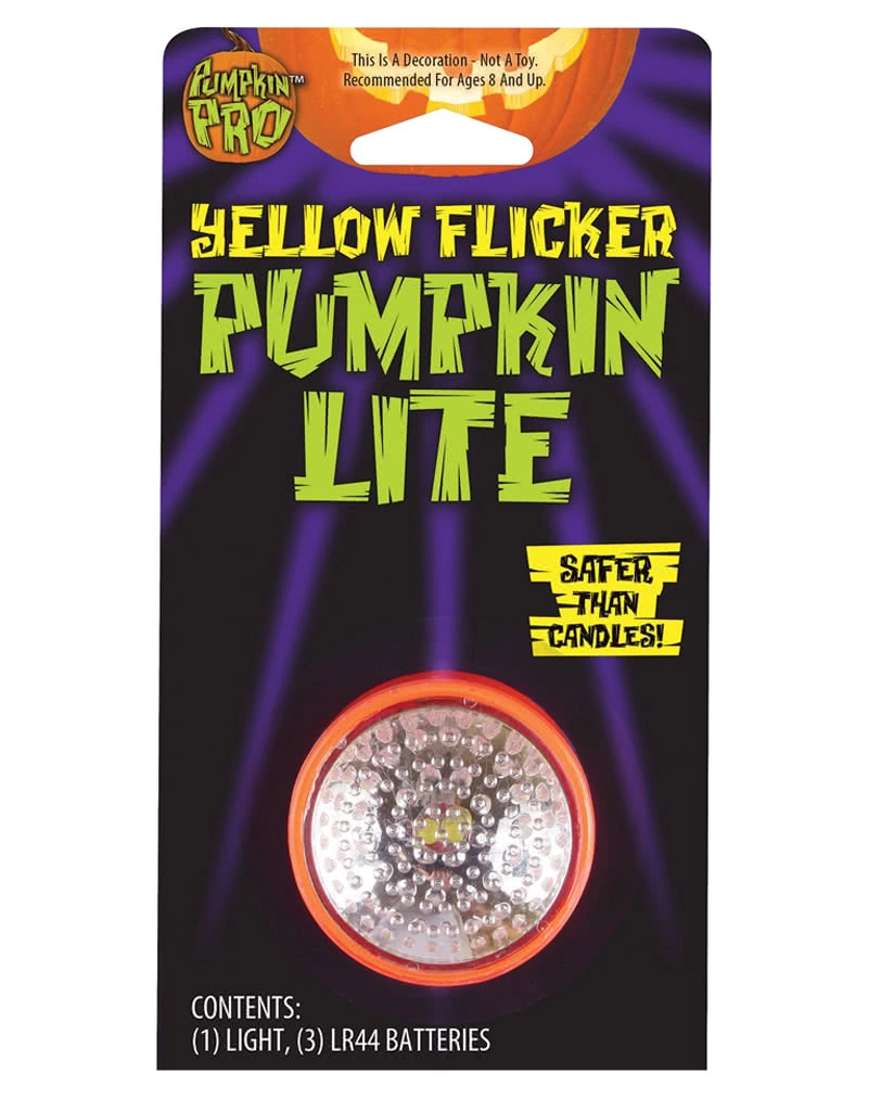 Flackerndes Kürbis Licht Gelb 3 Flackerndes Kürbis Licht Gelb