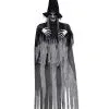 Böse Hexe Hängefigur Grau 180cm 1 Böse Hexe Hängefigur Grau 180cm -Günstiger Karneval Universum Shop graue hexe haengefigur 180cm grey witch hanging figure halloween figur zum aufhaengen 53367