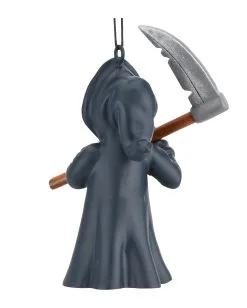 Sensenmann Christbaumkugel 8,9cm -Günstiger Karneval Universum Shop grim reaper weihnachtskugel halloween und horror weihnachtsdeko und wohnaccessoires grim reaper hanging ornament 54748 5