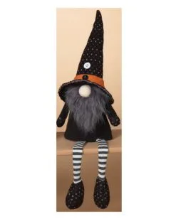 Männlicher Hexen Gnom Als Kantenhocker 55cm -Günstiger Karneval Universum Shop grosses hexen gnom maennchen als kantenhocker 55cm large witch gnome male shelf sitter halloween zwerg 54327 2