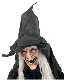 Halloween Figur Hexe Agatha 180cm -Günstiger Karneval Universum Shop halloween animatronic hexe agatha 180cm halloween und horror deko und animierte props halloween props 52978 2