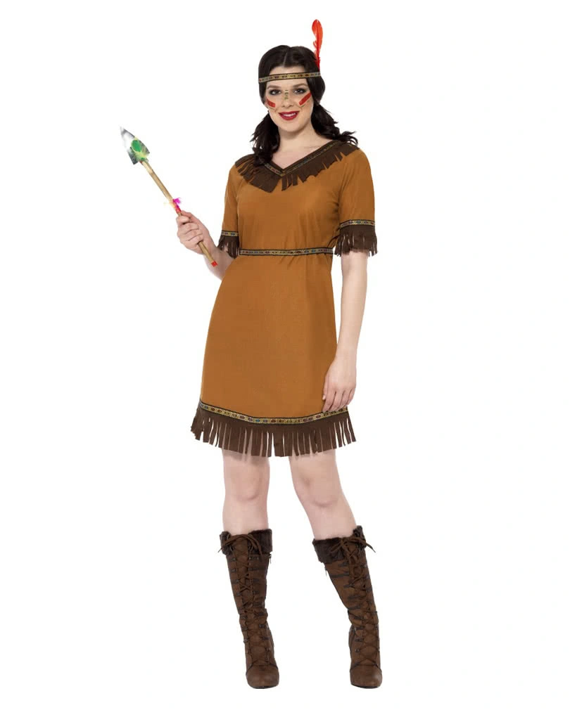 Indianer Squaw Kostüm 3 Indianer Squaw Kostüm