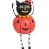 Johanna Parker Kürbis Katze Vintage Figur -Günstiger Karneval Universum Shop johanna parker katze pumpkin body vintage figur cat pumpkin body vintage figure halloween dekoration 52924