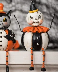 Johanna Parker Kürbis Skelett Vintage Figur -Günstiger Karneval Universum Shop johanna parker skelett pumpkin body vintage figur skeleton pumpkin body vintage figure halloween dekoration 52925 2