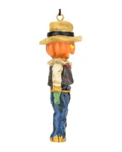Kürbis Vogelscheuche Christbaumkugel 9,5cm -Günstiger Karneval Universum Shop kuerbis vogelscheuche weihnachtskugel halloween und horror weihnachtsdeko scarecrow ornament 54755 4