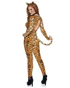 Leoparden Jumpsuit Kostüm -Günstiger Karneval Universum Shop leoparden jumpsuit kostuem tier kostueme fuer fasching 37848 2