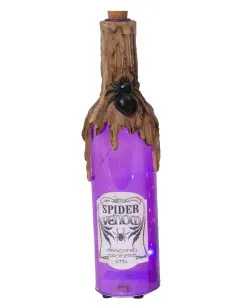 Leuchtende Glas Giftflasche Spinnengift 30cm