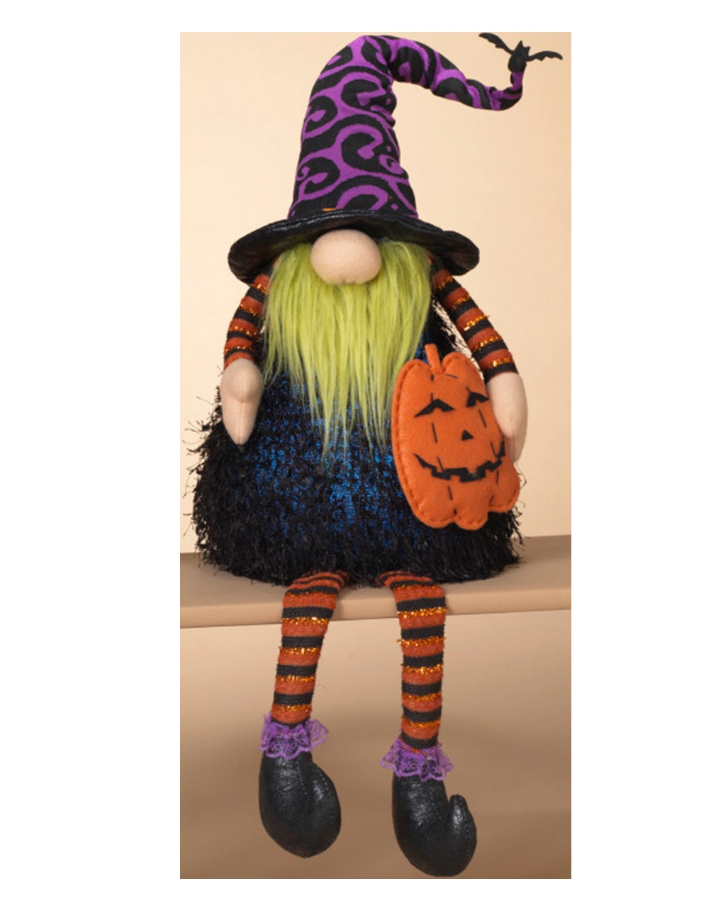 Leuchtender Halloween Zwerg Kantenhocker Mit Kürbis 75cm 4 Leuchtender Halloween Zwerg Kantenhocker Mit Kürbis 75cm - Image 2