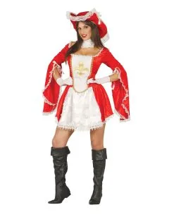 Sexy Musketier Lady Rot