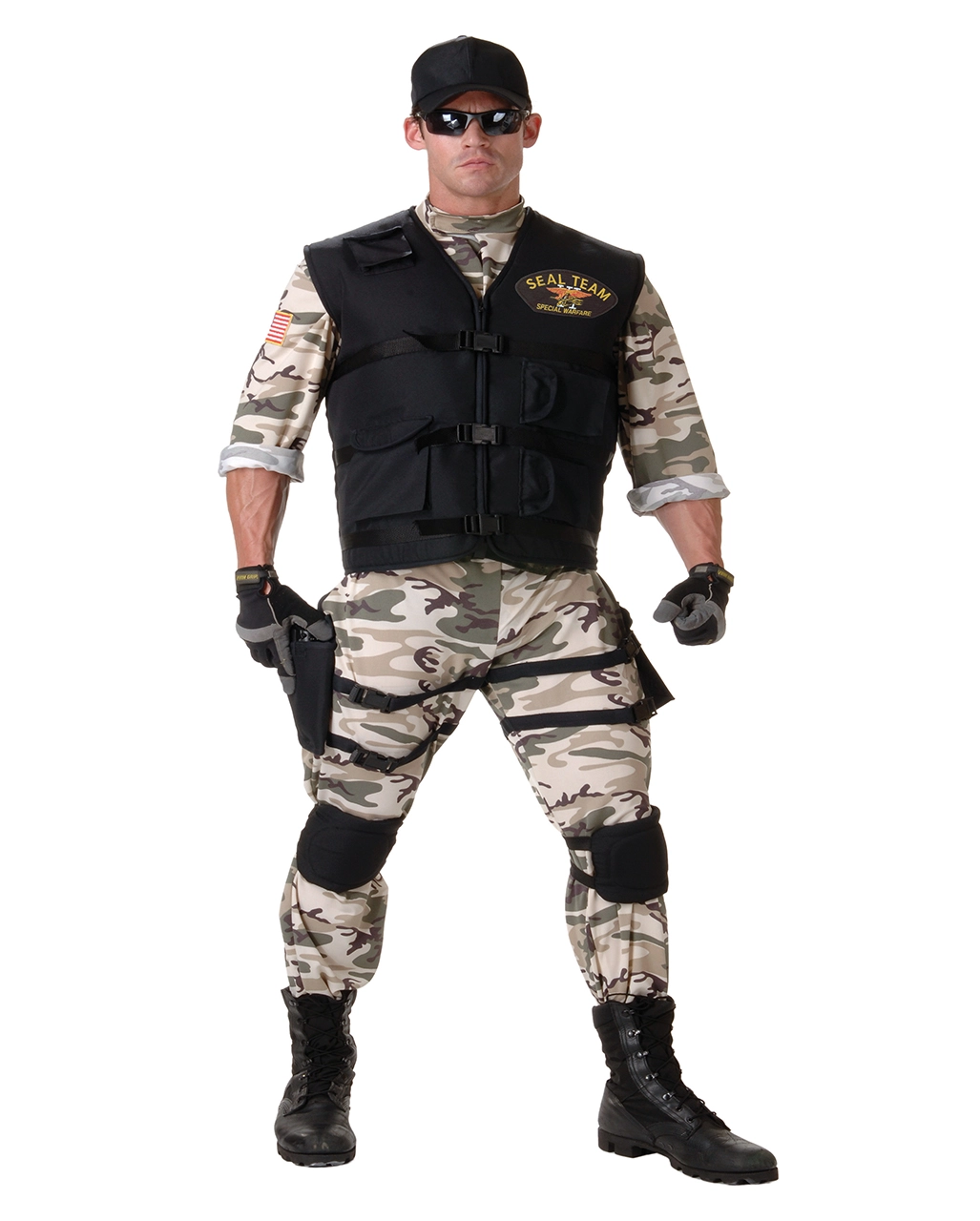 Navy SEAL Soldaten Kostüm XL/XXL 3 Navy SEAL Soldaten Kostüm XL/XXL