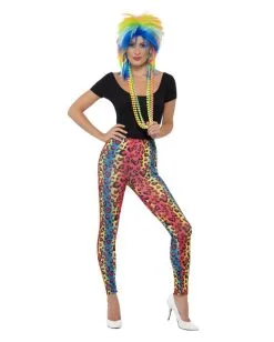 Leoparden Leggings In Neonfarben
