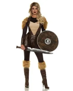 Nordische Kriegerin Kostüm