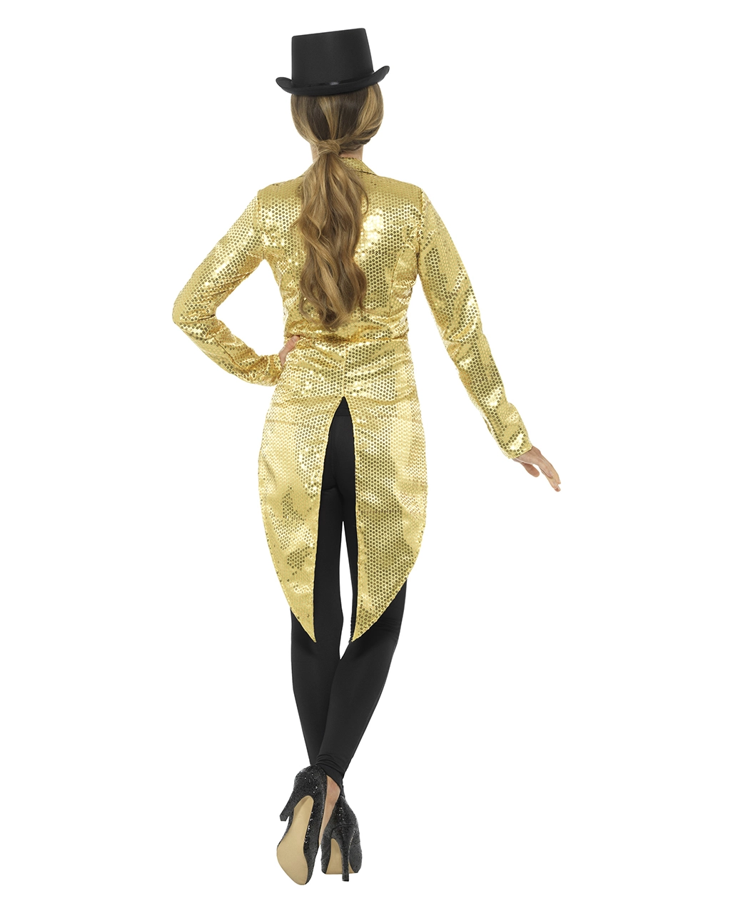 Goldene Frauen Pailletten-Jacke 6 Goldene Frauen Pailletten-Jacke – Bild 4