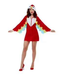 Papageien Kostümkleid Mit Kapuze Für Frauen