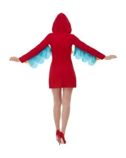 Papageien Kostümkleid Mit Kapuze Für Frauen -Günstiger Karneval Universum Shop papagei kostuem kleid ppagei kostuem parrot carnival costume 37288 3