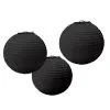 Schwarzes Papier Lampion Set 3tlg. 2 Schwarzes Papier Lampion Set 3tlg. -Günstiger Karneval Universum Shop papier lampion set 3tlg schwarz 37546