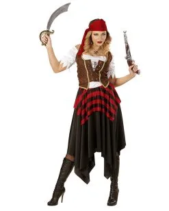 Mutige Piratin Kostüm -Günstiger Karneval Universum Shop piratin der meere kostuem seeraeuberin kostuem pirate costume piratessa 39399 2