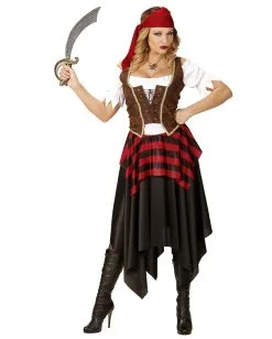 Mutige Piratin Kostüm -Günstiger Karneval Universum Shop piratin der meere kostuem seeraeuberin kostuem pirate costume piratessa 39399 4
