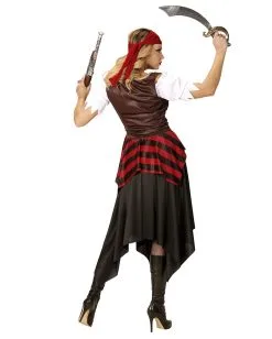 Mutige Piratin Kostüm -Günstiger Karneval Universum Shop piratin der meere kostuem seeraeuberin kostuem pirate costume piratessa 39399 5