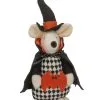Halloween Plüsch Maus Mit Fledermaus 23cm -Günstiger Karneval Universum Shop pluesch halloween maus mit fledermaus 23cm halloween plush mouse figurine with bat halloween dekofigur 54259