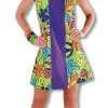 Premium Peace Kleid -Günstiger Karneval Universum Shop premium peace kleid 70er jahre outfit hippie faschingskostuem flower power kleid hippie kleidung retro kostuem 8801185