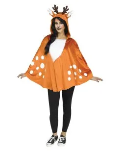 Rehlein Kapuzenponcho -Günstiger Karneval Universum Shop reh kapuzen poncho kostuem ueberwurf fuer fasching faun hooded poncho 31099 2
