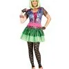 Rockkostüm Für Damen -Günstiger Karneval Universum Shop rockiges 80s damenkostuem karnevalkostuem faschings kostuem fuer frauen rockin 80s woman costume 25790