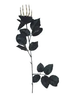 Schwarze Rose Mit Knochenhand -Günstiger Karneval Universum Shop schwarze rose mit skeletthand schwarze rose mit knochenhand black rose with skeleton hand 52610 02
