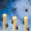 3er Set Schwebende LED Kerzen Mit Spinnen -Günstiger Karneval Universum Shop schwebende led kerzen mit spinnen 3er set lighted led candles with spiders halloween kerzen aufhaengen 54676