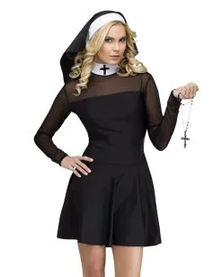 Sexy Sister Nonnenkostüm Für Frauen -Günstiger Karneval Universum Shop sexy sister nonnen kostuem halloween nonnen kostuem halloween und faschingskostueme 37653 3