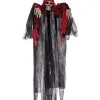 Skelett Reaper Hängefigur Mit Rot-Schwarzer Kutte 120cm -Günstiger Karneval Universum Shop skelett geist haengefigur mit rot schwarzer kutte 120cm skeleton reaper hanging decoration 52007