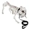 Skelettierter Hund -Günstiger Karneval Universum Shop skelett hund tote deko bulldogge halloween dekoration 22214