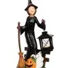 Wandernde Hexe Mit Besen & Laterne Teelichthalter 37cm 2 Wandernde Hexe Mit Besen & Laterne Teelichthalter 37cm -Günstiger Karneval Universum Shop spooky teelichthalter hexe mit besen und laterne 37cm spooky tea light holder witch with broom and lantern 54084