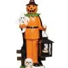 Wandernder Kürbis Mit Geist & Laterne Teelichthalter 37cm -Günstiger Karneval Universum Shop spooky teelichthalter kuerbis mit geist und laterne 37cm spooky tea light holder pumpkin with ghost and lantern 54083