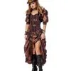Deluxe Steampunk Frauen Kostüm -Günstiger Karneval Universum Shop steampunk damen kostuem deluxe viktorianisches kostuemkleid neofuturistin verkleidung 36444
