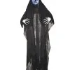 Skelettgeist Mit Leuchtendem Gesicht -Günstiger Karneval Universum Shop todesgeist mit beleuchteten gesicht ghostley reaper with light up face halloween deko 50208 01